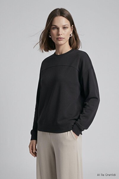 Rays Bisiklet Yaka Tunik 8203A Siyah