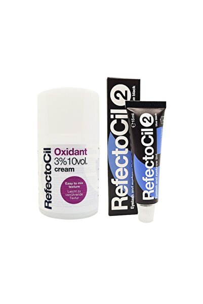 Refectocil Σετ: Κρέμα Οξειδωτική 100 ml + Μπλε-Μαύρη Απόχρωση Αρ. 2, 15 ml