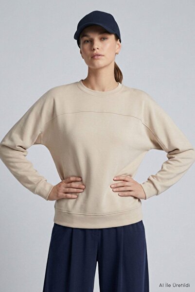 Rays Bisiklet Yaka Tunik 8203A Bej