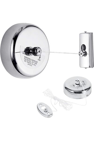 Generic Brand Frânghie de rufe retractabilă, Frânghie de spălat invizibilă, F...
