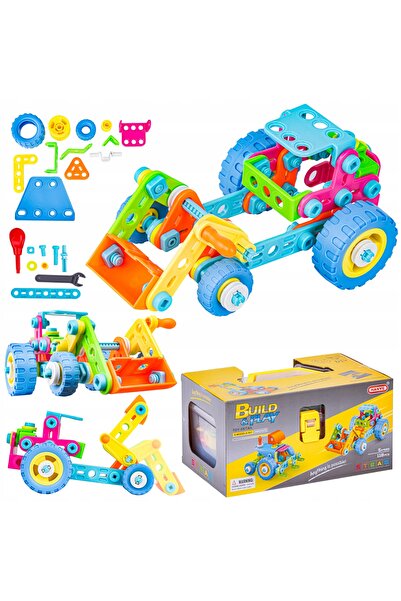 DK Blocuri de construcție Vehicule de construcții flexibile Tractor Excavator...