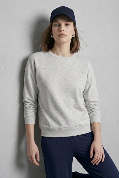 Rays Bisiklet Yaka Tunik 8203A Gri Melanj