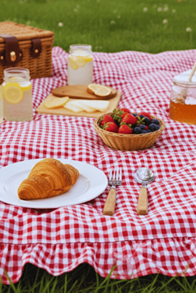 Attolya Dertsiz Checkered Plaid Picnic Tablecloth Picnic Tableware Birthday Party Table Decoration Pinterest Restaurant Tablecloth