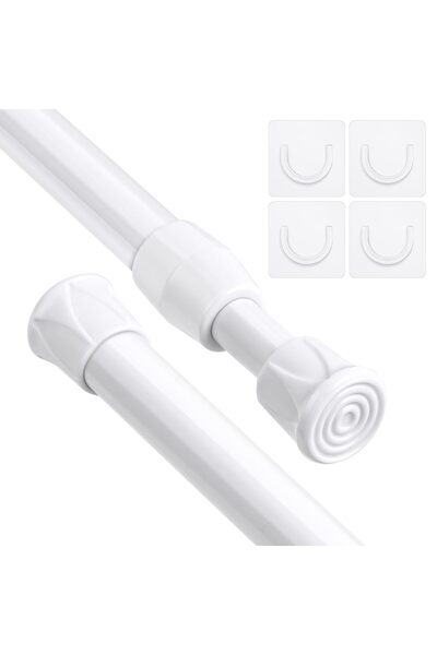 Generic Brand Bară de perdea, Set de 2 bare de perdea extensibile telescopice...