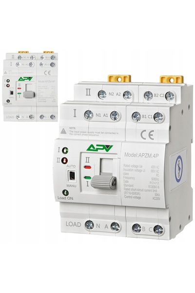 ADELID Comutator de transfer automat 32A 4P Invertor fotovoltaic de rețea Tri...