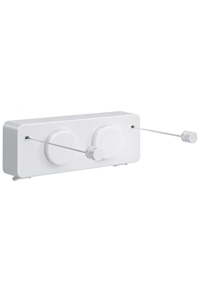 Generic Brand Frânghie de rufe retractabilă, 2 x 4,2m, din oțel inoxidabil, r...
