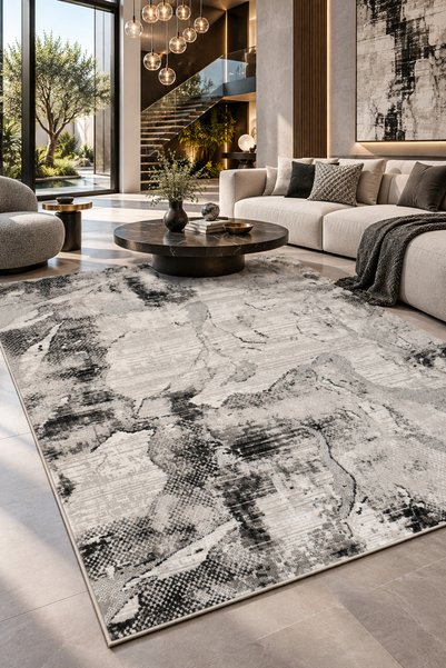 spectra home DIVA DV314A Marble Crackle Modern Carpet