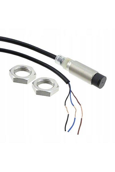 Omron E2B-M12KN08-WP-B1 Senzor inductiv, rază de acțiune 8mm, 12÷24V, 200mA