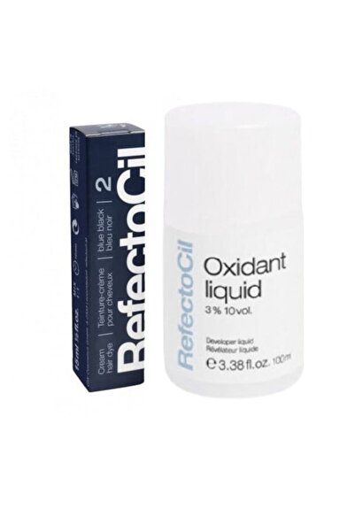 Refectocil Σετ: Υγρό Οξειδωτικό 100 ml + Μπλε-Μαύρη Απόχρωση Αρ. 2, 15 ml
