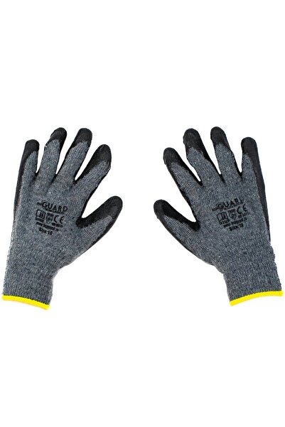 OEM Ombre 2622 M10 protective gloves, textile + latex, gray, size 9