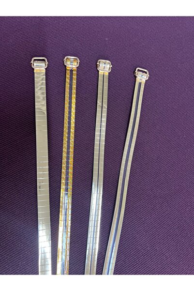2 cm 4”lü metal tokalı kemeri gold