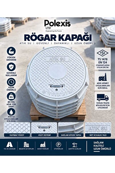 RÖGAR KAPAĞI - D / 400 KOMPOZİT / 40 TON BASAR TONAJLI