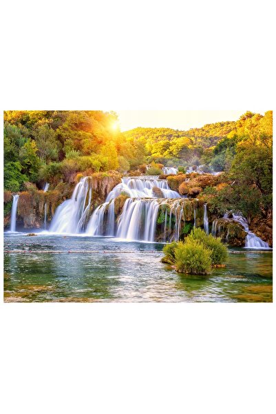 Wallarena WODOSPAD tapet foto 3D cu peisaj pentru dormitor, sufragerie, fotot...