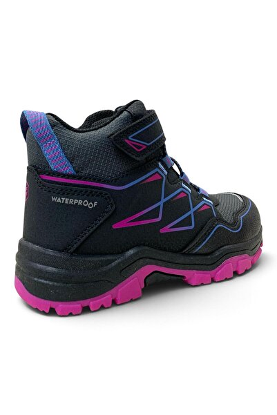 lumberjack RENNY HI 6PR Kız Çocuk Siyah/Fuşya Waterproof Bot