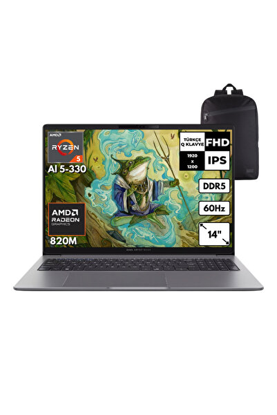 ExpertBook P3 Ryzen Al 5-330 16GB 512GB Radeon820M 14" Win11P +S.Çnt PM3406CKA-R516512G0DHMF36