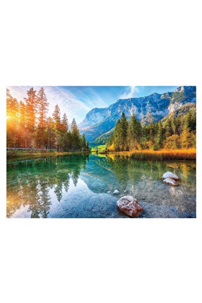 Wallarena Fototapet MUNȚI IAZĂ LAS 3D Dormitor 416x254