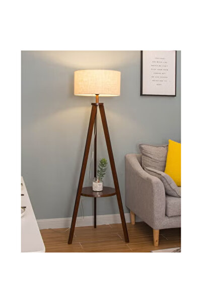 KEKE Nordic Modern Bedroom linen cover Standing Floor vertical lamp With 9W b...