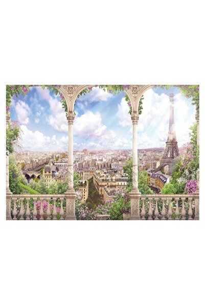 Wallarena Fototapet VIZIUNE DE LA TERRASĂ 3D Paris City 312x219