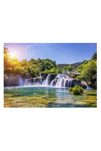 Wallarena WODOSPAD tapet foto 3D LAS Natura Widok 254x184