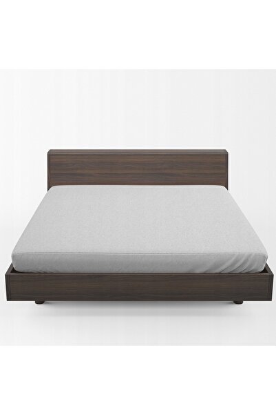 Koney Cearșaf FROTTE cu elastic 180x200 cenușiu deschis