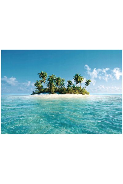 Wallarena Tapet foto Oceanul Insulelor Palmierelor pentru Dormitor și Sufrage...