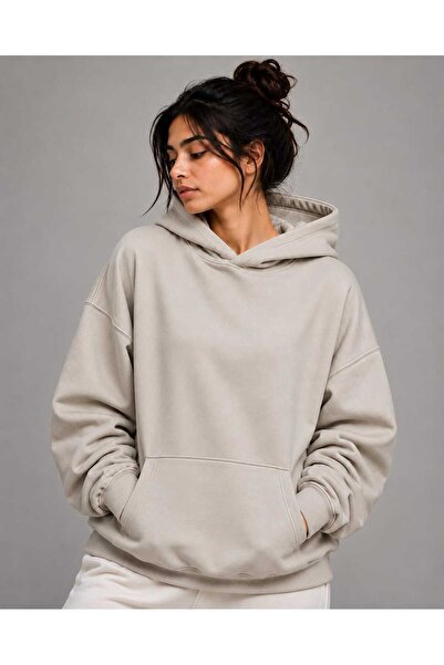 BENROMA 3 Yarn Combed Cotton Hooded Sweatshirt Lk2