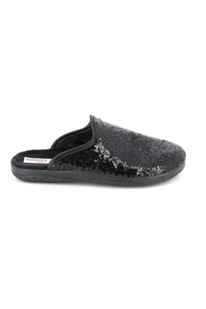 Adam Γυναικεία Παντόφλα Adam's Χρώματος Μαύρο 624-24575-29.1