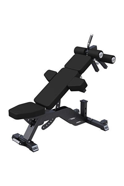 Gorilla Sports Banca solida de exercitii, reglabila cu 3 perne
