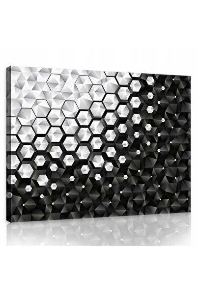 Wallarena Tablou pentru biroul din living, abstract, figuri 3D, 100x70