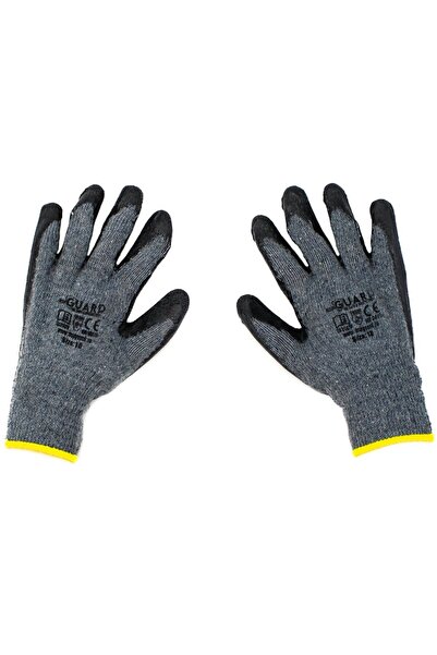OEM Ombre 2165 M10 protective gloves, textile + latex, gray, size 10