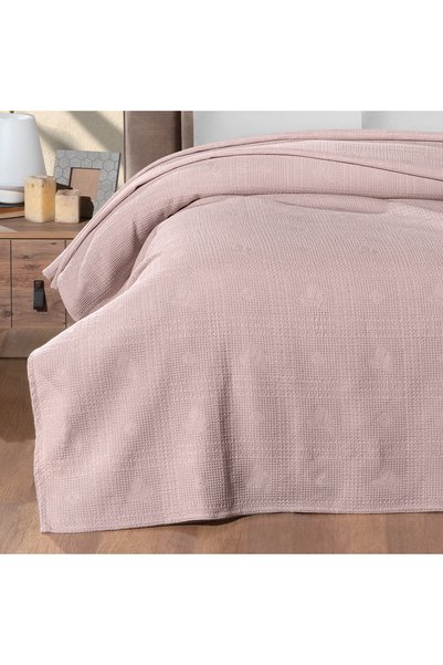 MAXSTYLE Pudră de piqué 100% bumbac pentru o persoană singură 160x220 cm