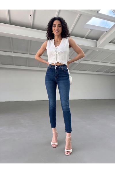 MUG collection Women's Denim Pants Flexible Mom