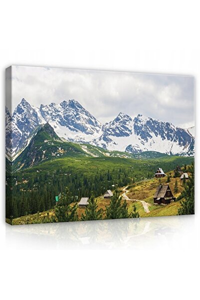 Wallarena Tablou pe pânză pentru living VIZIUNE LA MUNȚI 3D 120x80