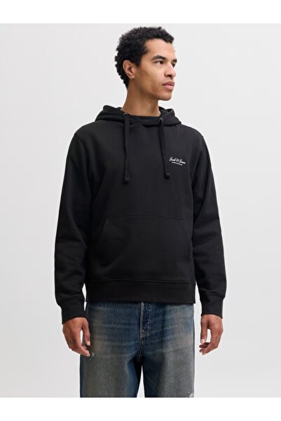 Jack & Jones Hanorac bărbătesc cu buzunar tip cangur, croială lejeră, JJEARCH...