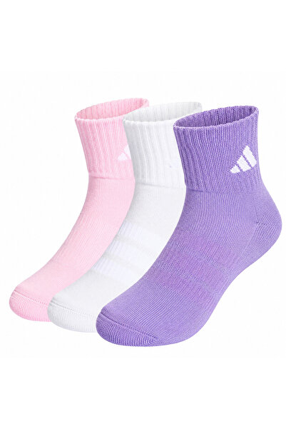 adidas Παιδικές Κάλτσες για Κορίτσι Kids Cushioned Ankle Socks Χρώματος Πολύχ...