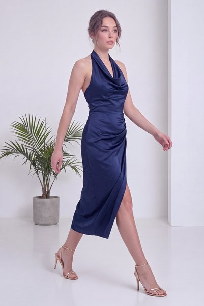zks grup tekstil Rochii - Bleumarin - Midi