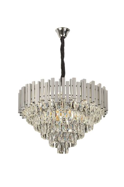 Toolight Κρεμαστό Φωτιστικό Με Κρύσταλλα G051-cp 50cm Chrome