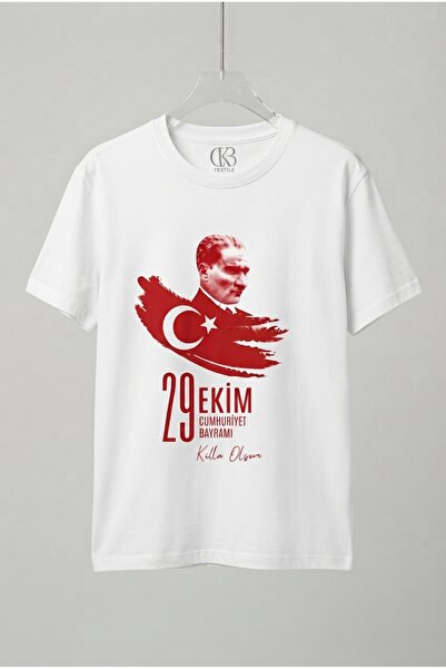 qubo sportswear & company 29 Ekim Premium Unisex Baskılı %100 Pamuklu Bisikle...