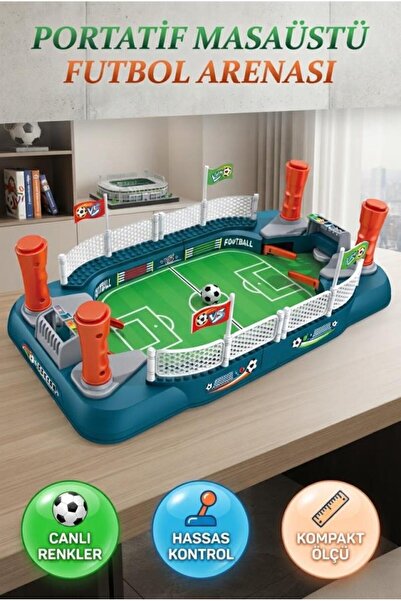 Tıfıl Toys Skor Tablolu ve Kontrol Kollu Mini Futbol Arenası 23 Parçalı Masaü...