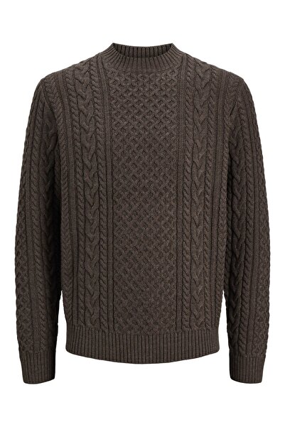 Jack & Jones Jprblucallum cable knit crew neck