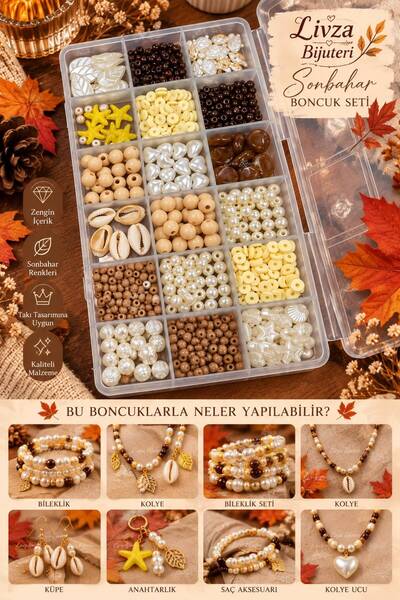 LİVZA BİJUTERİ Sonbahar Esintisi Takı Yapım Seti