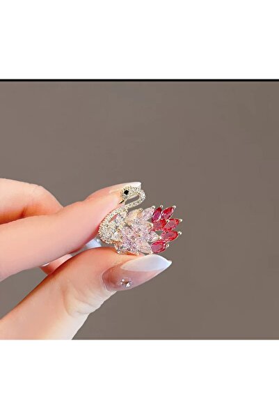 asc.home Mini kuğu model yaka iğnesi Broş 2.2 cm