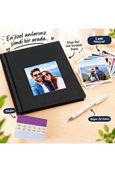 gifttime Kişiye Özel Tasarım Fotoğraflı Anı Albümü ve Kendin Yap (DIY) Anı De...