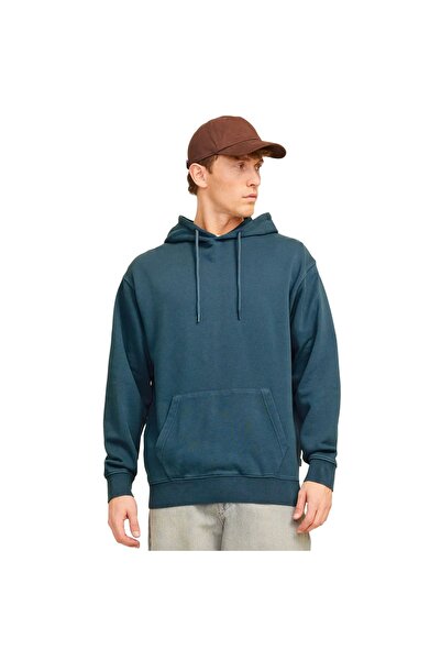 Jack & Jones JJECHARGE FADED SWEAT HOOD NOOS 12268272-4668685 Μπλε