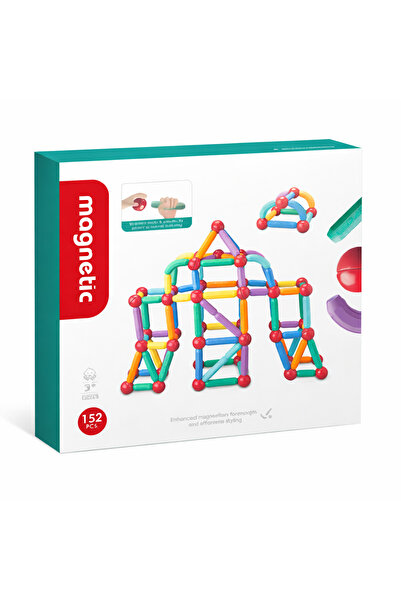 Picodino Set de bețe magnetice pentru construcții creative, 152 de piese