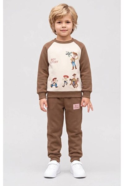 ninita kids Boys' Tracksuit Set 2 Thread Comfortable Casual Sports Set