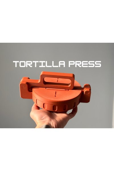 Daynav Manuel Tortilla ve Lavaş Presi Pratik Hamur Açma Pres Aleti 3D Baskı Mutfak Gereci