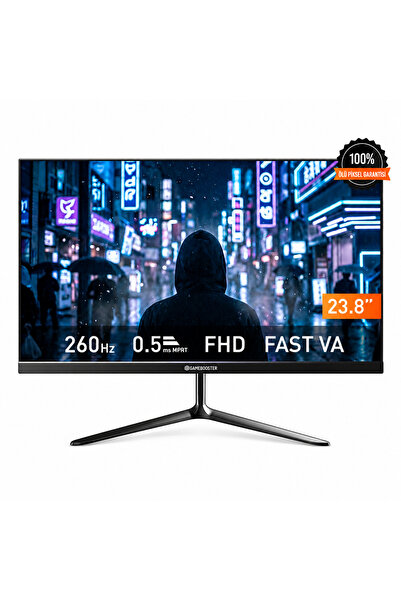 GAMEBOOSTER LYRIS EF26 23.8" 260Hz 0.5Ms Full HD HDMI+DP VA Gaming Monitör