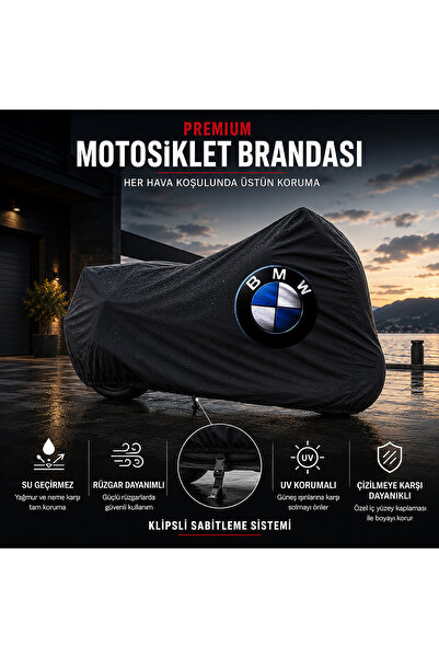 BMW S 1000 RR Siyah Motosiklet Branda Su Geçirmez Motor Branda