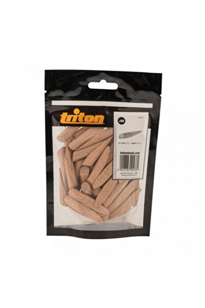TRITON Set de 50 dopuri din lemn înclinate, din lemn de stejar, 12,7 mm (1/2 ...